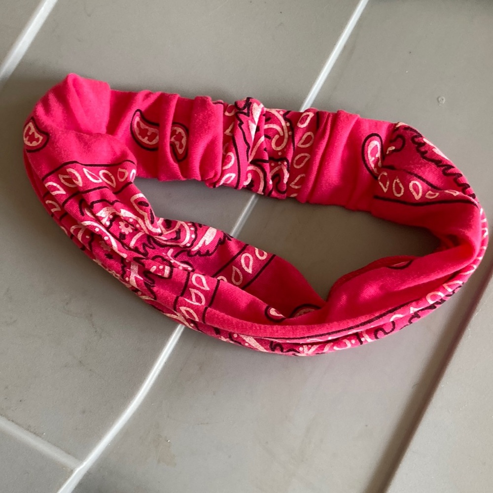 Pink head band